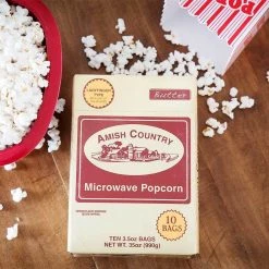 Amish Country Ladyfinger Butter Microwave Popcorn - Individual Bags