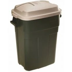 Roughneck 30-Gallon Evergreen Plastic Trash Can