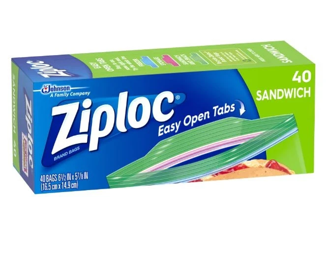 Ziploc Sandwich Bags, 40 count