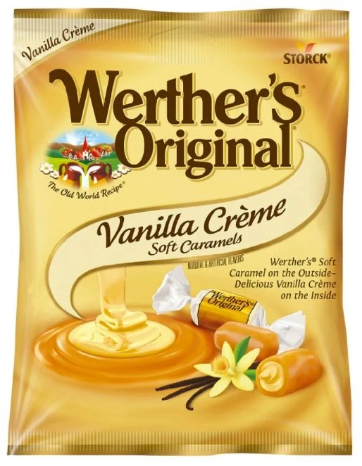 Werther's Original Soft and Creamy Caramels with Vanilla, 4.51 oz