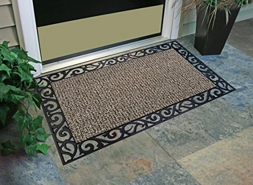 GrassWorx Wrought Iron Stems and Leaves Door Mat
