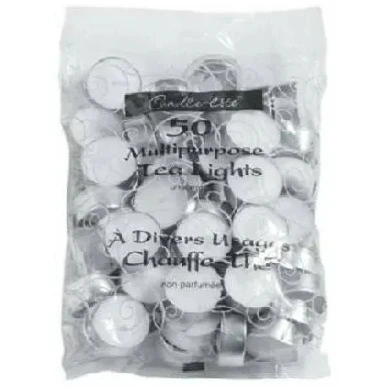 Candle-Lite 50 Pack Unscented Tea Lights - Image 4