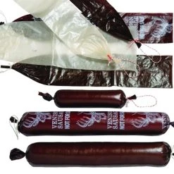 LEM 1 1/2" x 12" 10 ct Mahogany Fibrous Casings