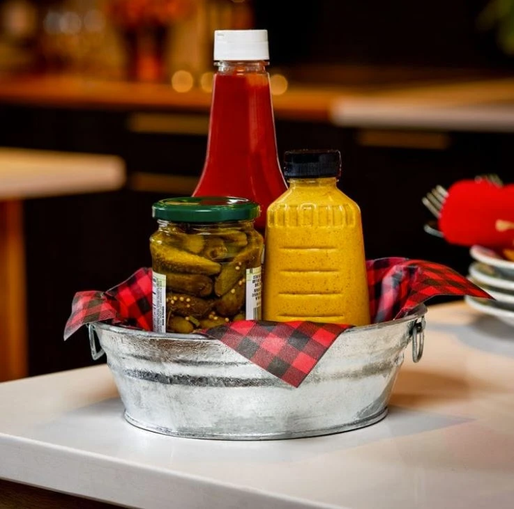 Behrens 3 Gallon Hot Dipped Steel Mini Round Low Flat Tub - Image 2