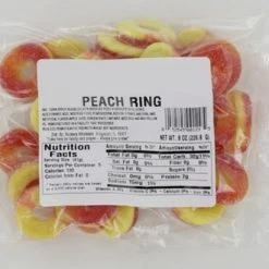 Rucker's Peach Rings, 7 Oz.