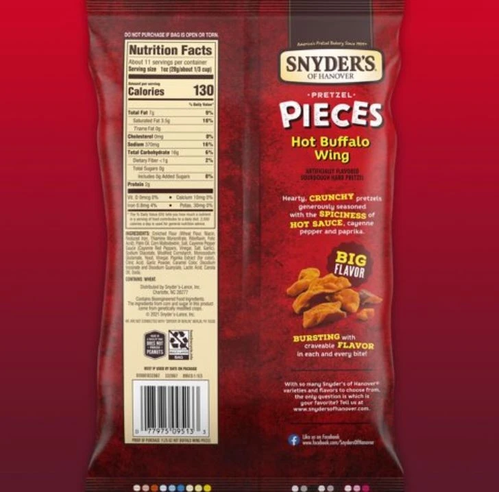 Snyder's Hot Buffalo Wing Pretzel Pieces, 11.25 oz. - Image 2
