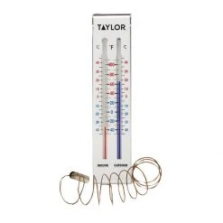 Indoor and Outdoor Thermometer - 9.75in x 1.25in