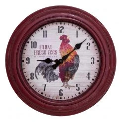 La Crosse Rooster Wall Clock, 12"