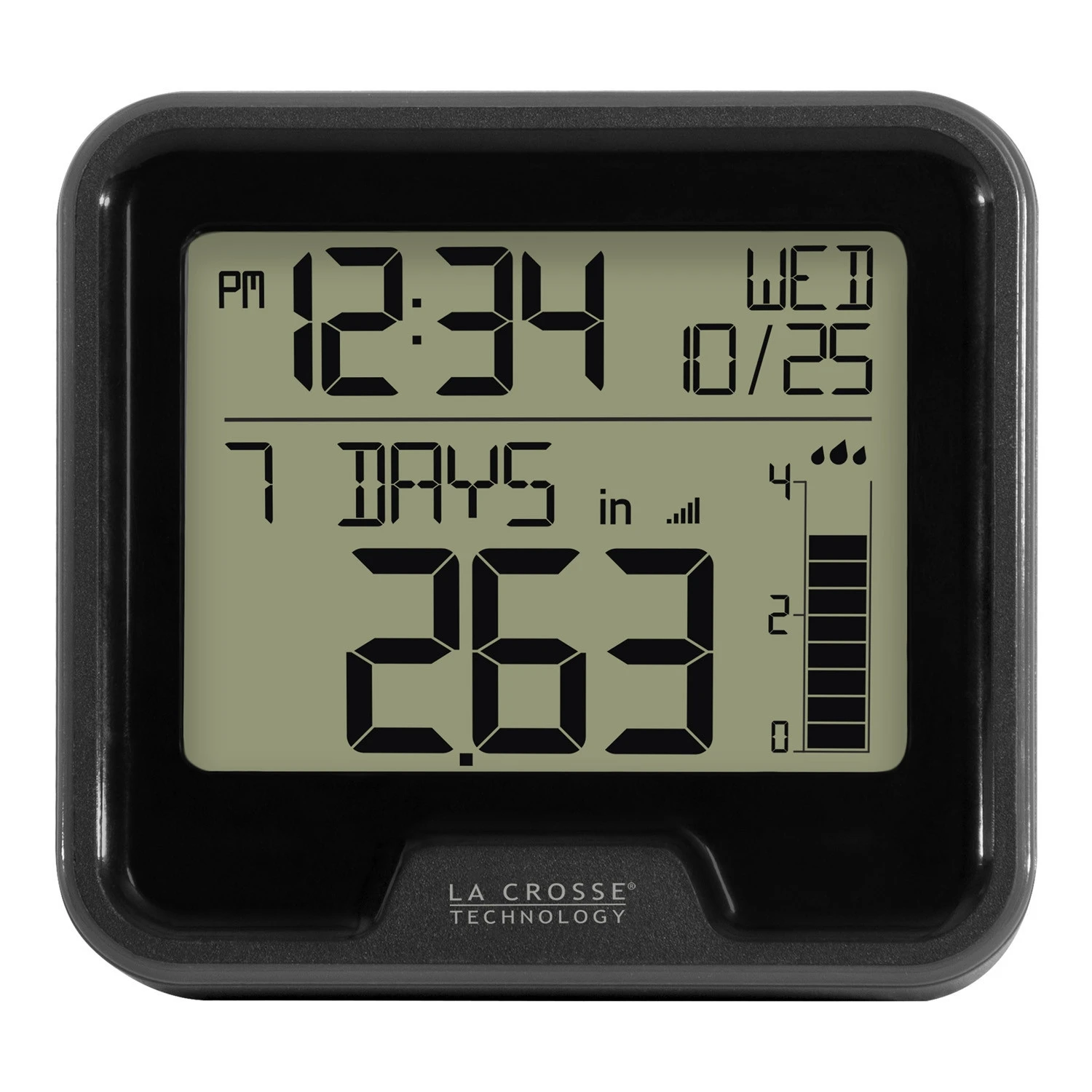 La Crosse Digital Rain Gauge with Indoor Temperature
