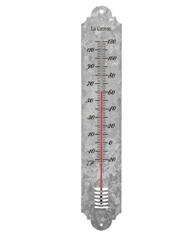La Crosse Galvanized Metal Thermometer 19.50"