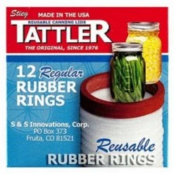 Tattler Reusable Rubber Rings, 12 Ct. Regular