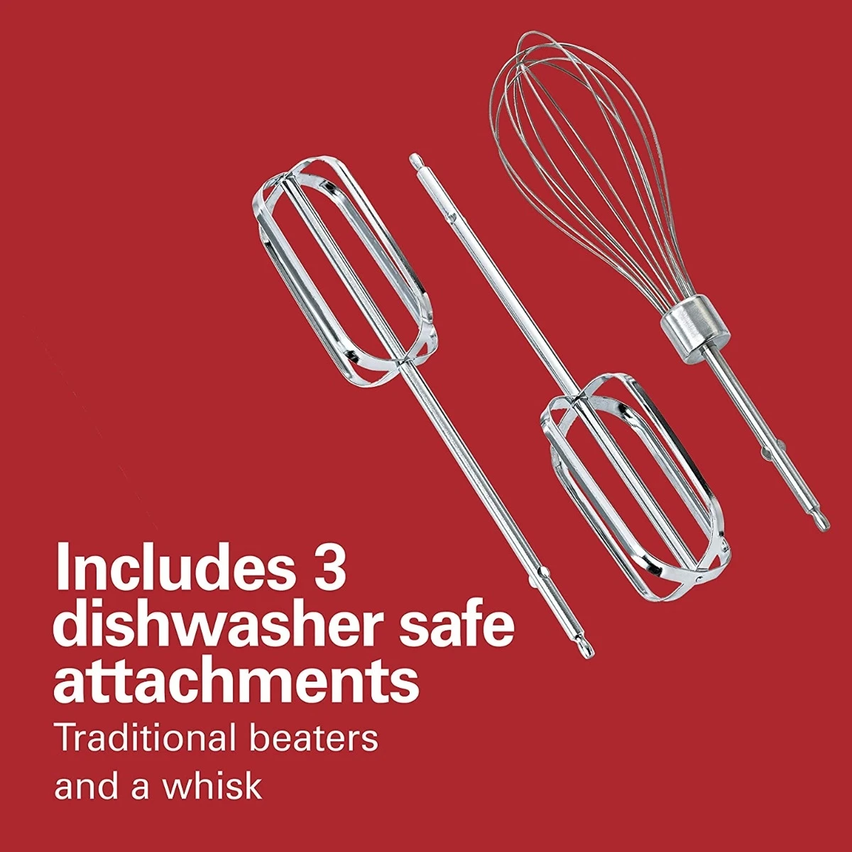 Hamilton Beach Power Deluxe 6-Speed Electric Hand Mixer with Snap-On Storage Case - Image 3