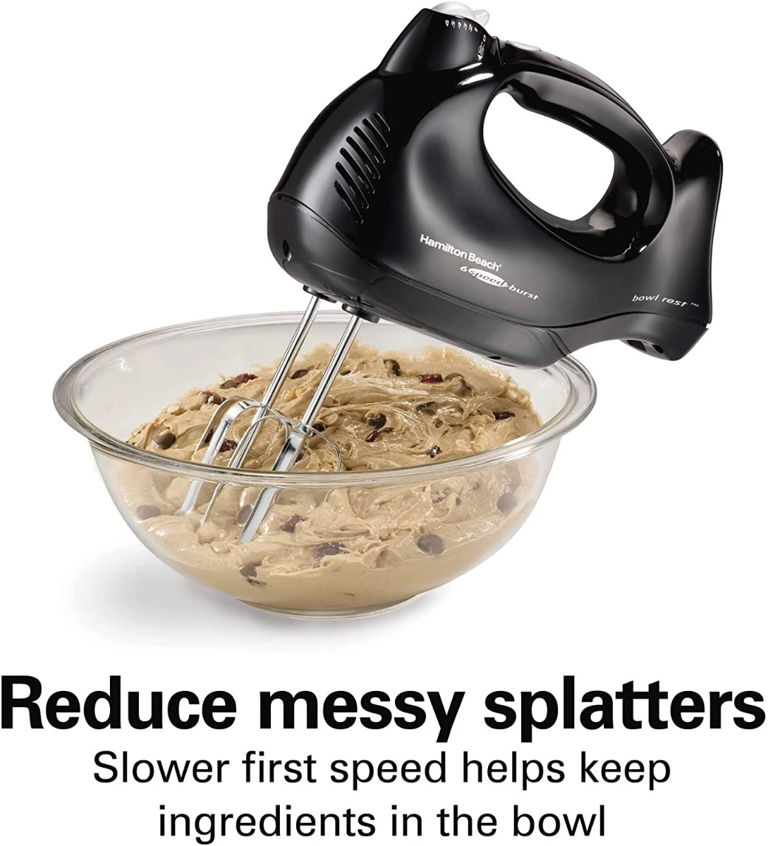 Hamilton Beach Hand Mixer with Snap-On Case - Black - Image 4