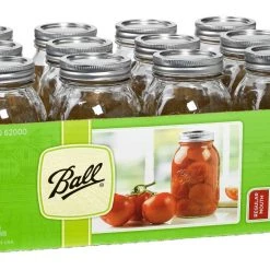 Ball Regular-Mouth 32 Oz. Mason Jars w/Lids & Band, 12 Ct.