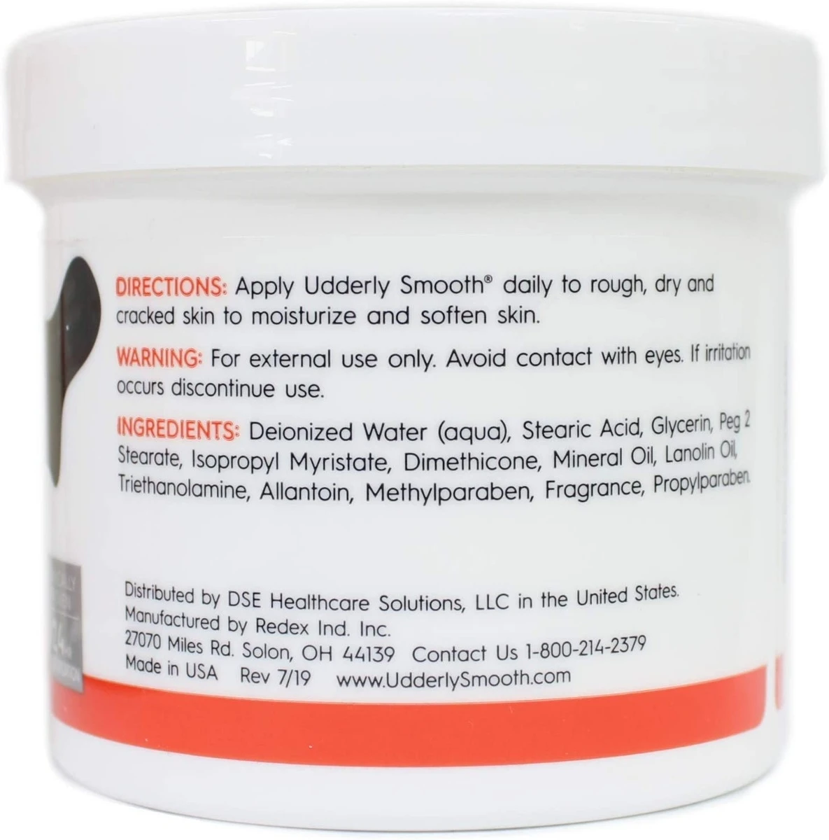 Udderly Smooth Udder Cream, Skin Moisturizer, 12 Ounce Jar - Image 4