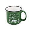 Camco Life is Better at the Campsite Speckled Mug, Green, RV Design