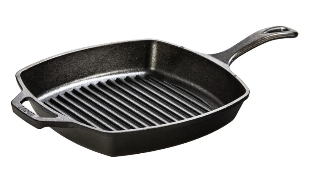 Lodge 10.5 Inch Square Cast Iron Grill Pan
