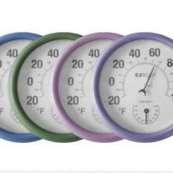 Headwind 8” Pastel Dial Thermometer/Hygrometer, Assorted