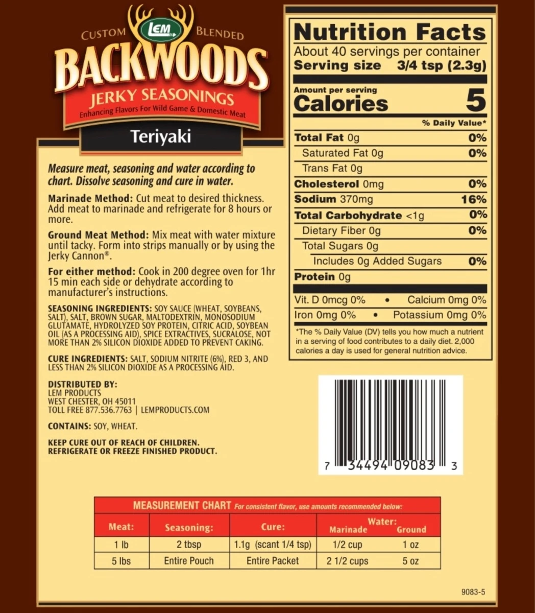 LEM Backwoods Jerky Seasonings - Makes 5 lbs Jerky - Image 2