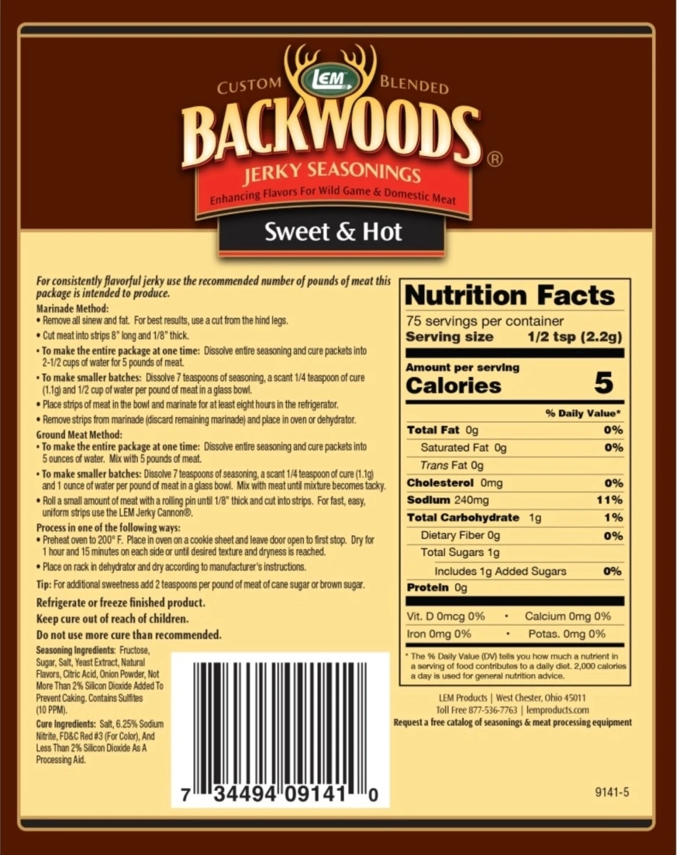 LEM Backwoods Jerky Seasonings - Makes 5 lbs Jerky - Image 4