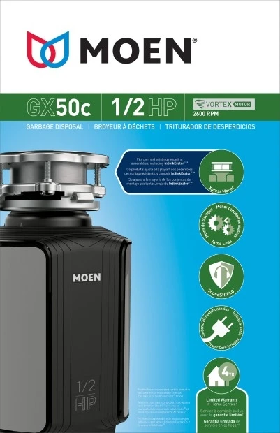 Moen GX Series 1/2 Horsepower Garbage Disposal - Image 8