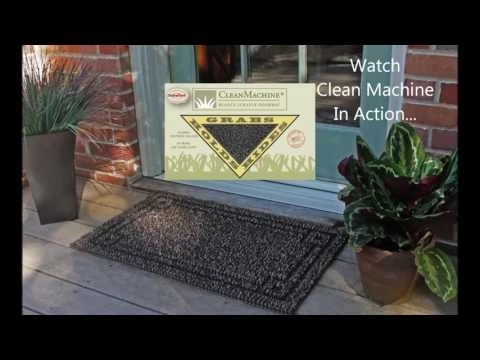 GrassWorx 18 x 30 Clean Machine Scraper Flair Door Mat w/AstroTurf - Image 4