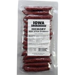 Iowa Smokehouse 8 oz Beef Stick Stubbies-Hickory