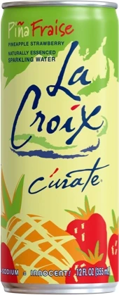 La Croix Curate Sparkling Water 8 Pack-Pina Fraise (Pineapple Strawberry)