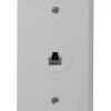 Audiovox TPH552R Rj45 Network White Flush Wall Jack