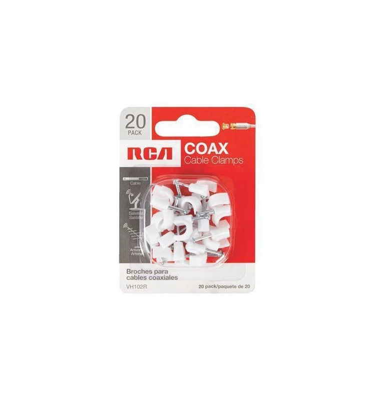 Audiovox Coax Cable Nail Clip - 20 Pk - Image 3