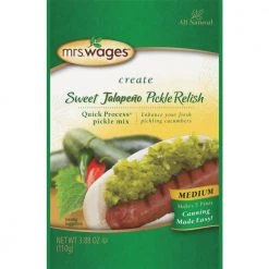 Mrs. Wages Quick Process Sweet Jalapeno Pickle Relish – 3.88 oz